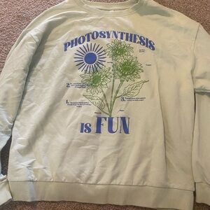 Women’s large green photosynthetic sweatshirt